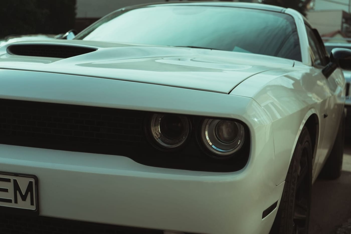 Mintgroene Dodge Challenger